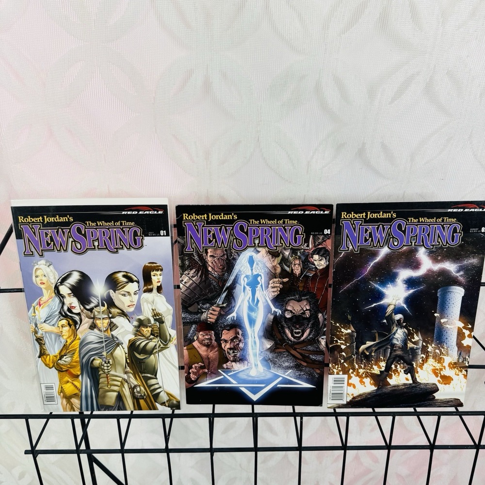 Robert Jordan Wheel of Time New Spring Comic Lot Issues 1 2 4 Red Eagle Fantasy